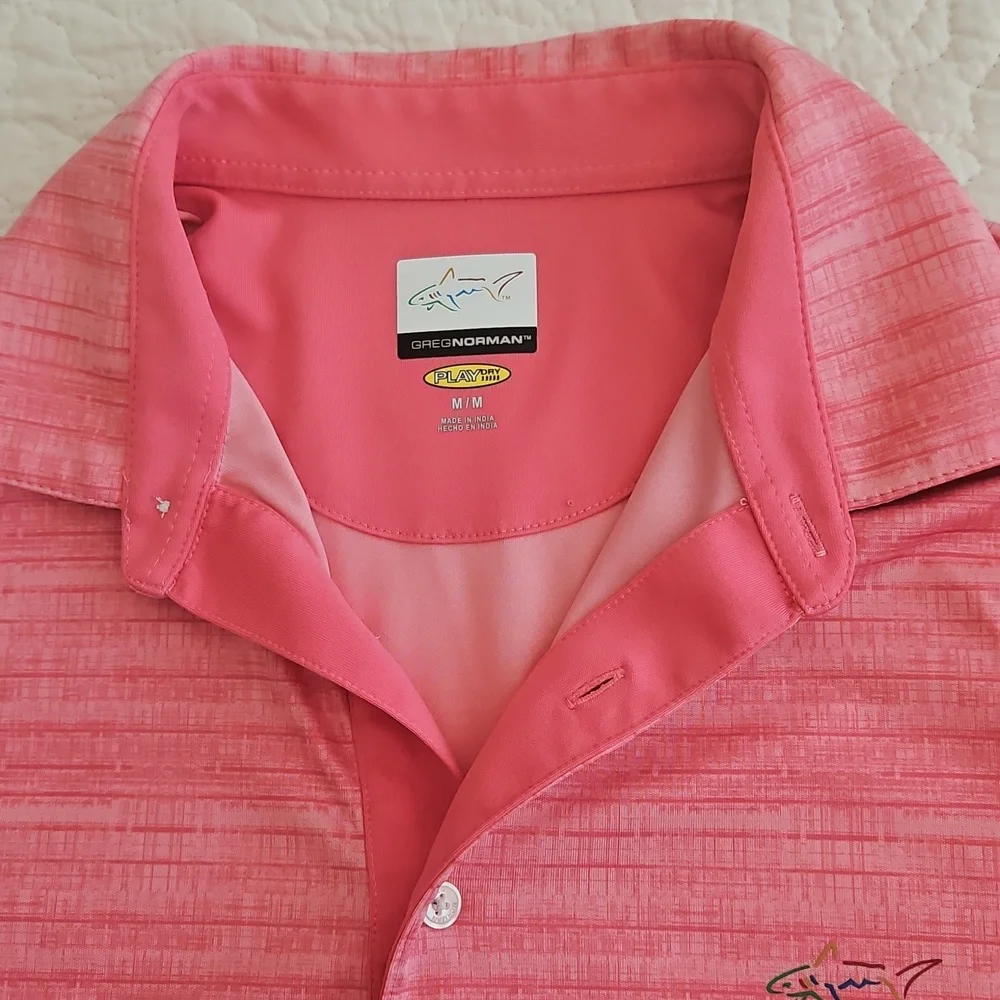 Greg Norman Play Dry Men's Polo Shirt Medium - Picture 6 of 9